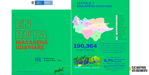 ebook en ruta Macarena Guaviare PDET