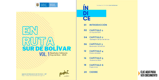 ebook en ruta sur de bolivar PDET