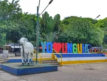 Plaza central del municipio de Unguía