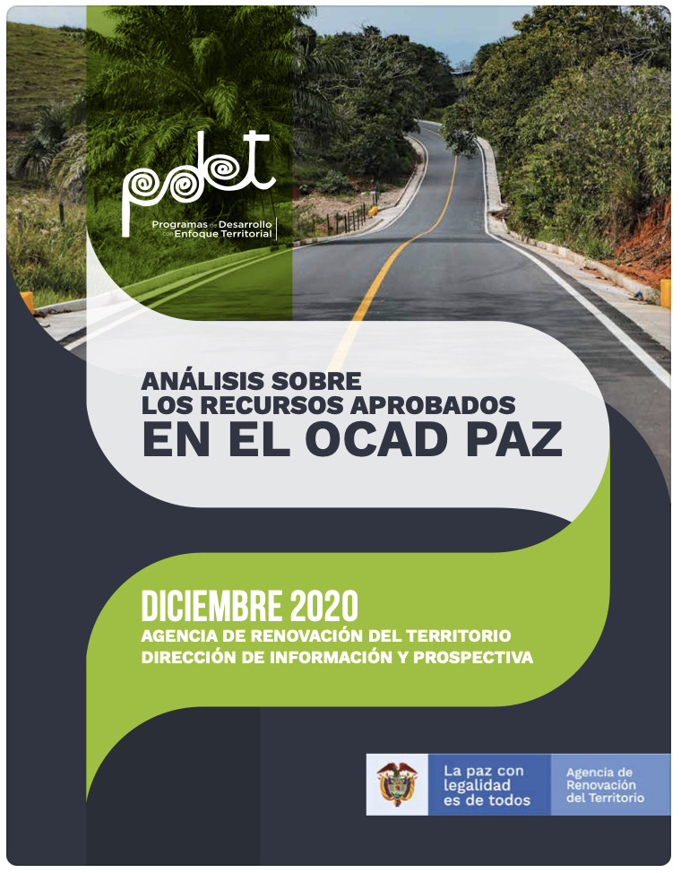 Análisis sobre los recursos aprobados en el OCAD Paz 