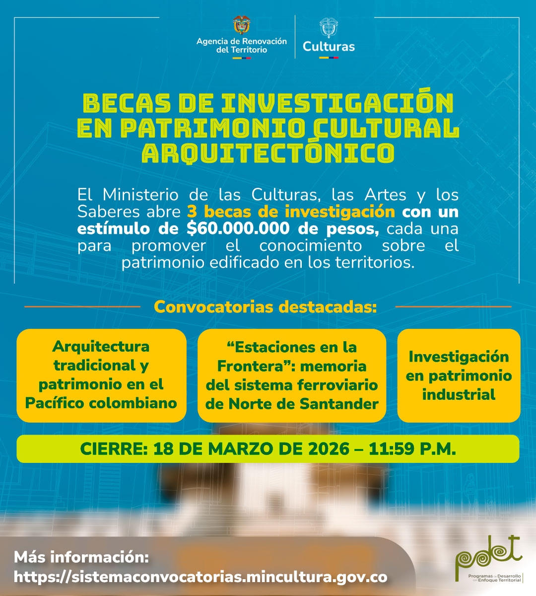 Becas de investigación en patrimonio cultural arquitectónico
