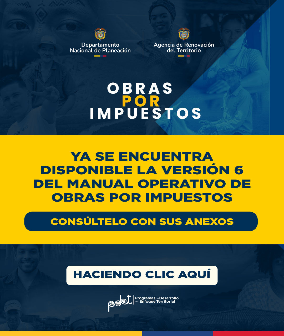 Enlace al manual operativo de Obras por Impuestos
