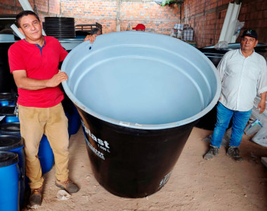 Entrega de insumos y herramientas para cosecha de agua fortalecerá a 611 familias campesinas en San Pablo