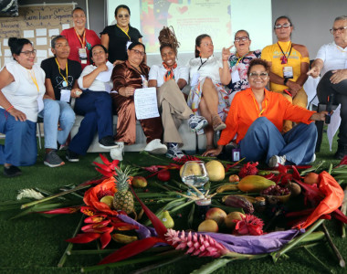 Comunidad de apartadó participando en el encuentro de género, mujeres rurales y diversidades
