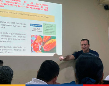 En Ataco y Planadas, sur del Tolima, inicia la socialización de Proyecto para Fortalecimiento de cadenas productivas de Café y Cacao