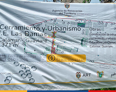 Inicia obra del proyecto de cerramiento de la I.E Las Damas, en Calamar