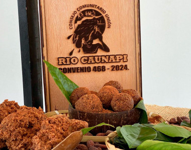 Productos de cacao del Consejo Comunitario Rio Caunapi