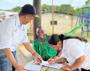 Comunidad de Sipí en socialización de la entrega