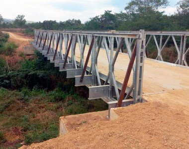 Puente construido en los Montes de María