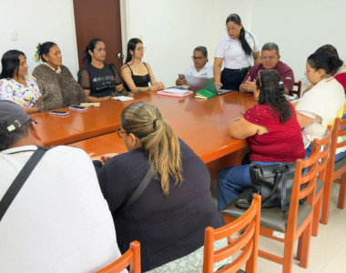 Integrantes de la Mesa Comunitaria Municipal de Tame