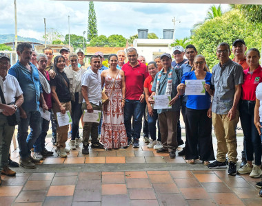 Comunidades paneleras de Sardinata en entrega del proyecto