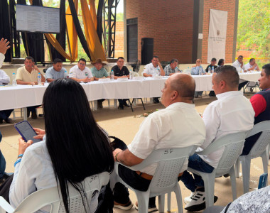 Director de la ART le habla a la comunidad en el PATR de Arauca