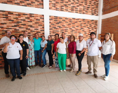 Mujeres participantes en la socialización del proyecto