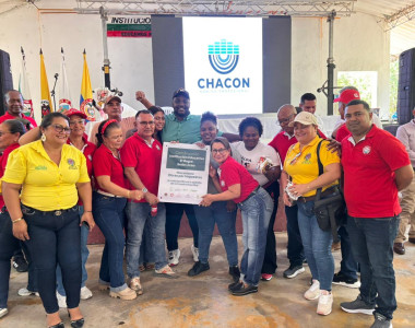 Comunidades de El Bagre en evento de primera piedra
