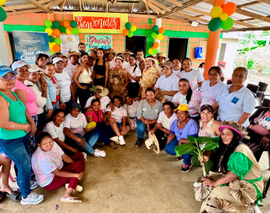 Mujeres rurales de Tierralta en el cierre del proyecto