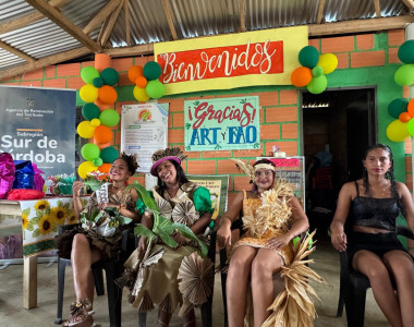 Mujeres rurales de Tierralta en el cierre del proyecto