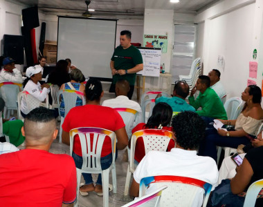 Integrantes de la mesa comunitaria de Nechí