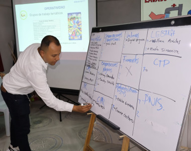 Integrantes de la mesa comunitaria de Nechí