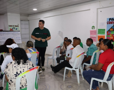 Integrantes de la mesa comunitaria de Nechí