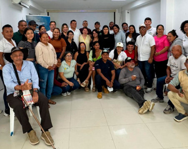 Integrantes de la mesa comunitaria municipal de Tierralta