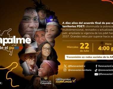Invitación a presentación de informe de empalme