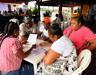 Comunidades afro participando en el MEC