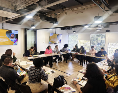 Delegados de la ART y UNFPA en cierre de Convenio de Parterías Vivas
