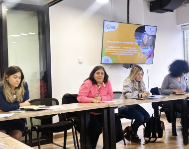Delegados de la ART y UNFPA en cierre de Convenio de Parterías Vivas