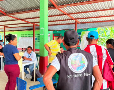 Comunidades de Puerto Libertador en jornada de acompañamiento
