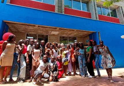 Estudiantes de colegio en Buenos Aires, Cauca