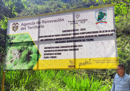 Puente para la conectividad y la paz: Avanza la obra que unirá a Betania y La Verbena