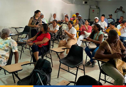 ART socializa convenio para fortalecer ganadería bovina con familias del consejo comunitario Obatalá en el municipio PDET de Fundación