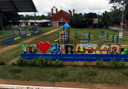 Letrero de Yo amo Miraflores