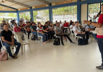 Presentación de los avances del convenio ante productores de maíz de Arauquita