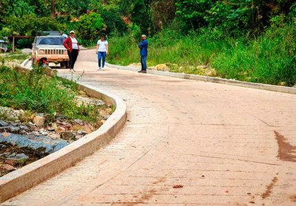Placahuella construida en el municipio de San Pablo