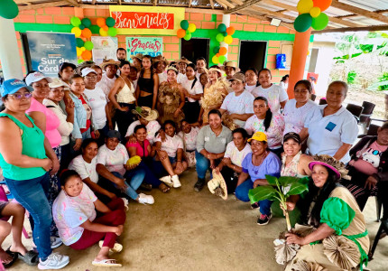 Mujeres rurales de Tierralta en el cierre del proyecto