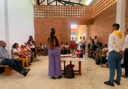 Comunidades de Chaparral en entrega de la Casa Pijao