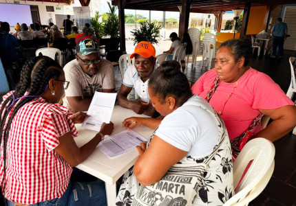 Comunidades afro participando en el MEC