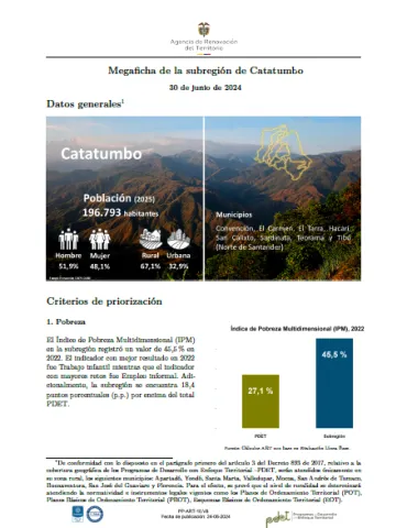 Catatumbo – Informe de Implementación 2023