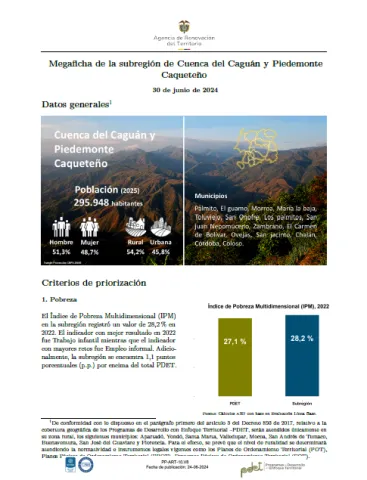 Cuenca Caguán – Informe de Implementación 2023