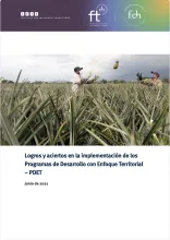 Logros y aciertos en la implementación de los Programas de Desarrollo con Enfoque Territorial – PDET 