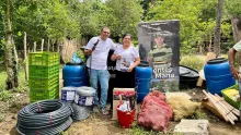 La ART y la FAO entregan insumos y materiales en la vereda Las Campanas, municipio de Colosó (Sucre)