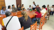 Integrantes de la Mesa Comunitaria Municipal de Tame