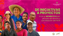 Rostros de campesinos, jóvenes y adultos mayores
