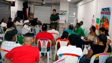 Integrantes de la mesa comunitaria de Nechí