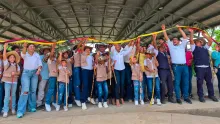 Comunidad indígena Guaimí en entrega de proyecto