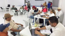 Apicultores participando en caracterización