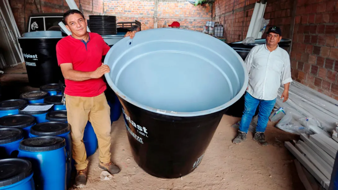 Entrega de insumos y herramientas para cosecha de agua fortalecerá a 611 familias campesinas en San Pablo