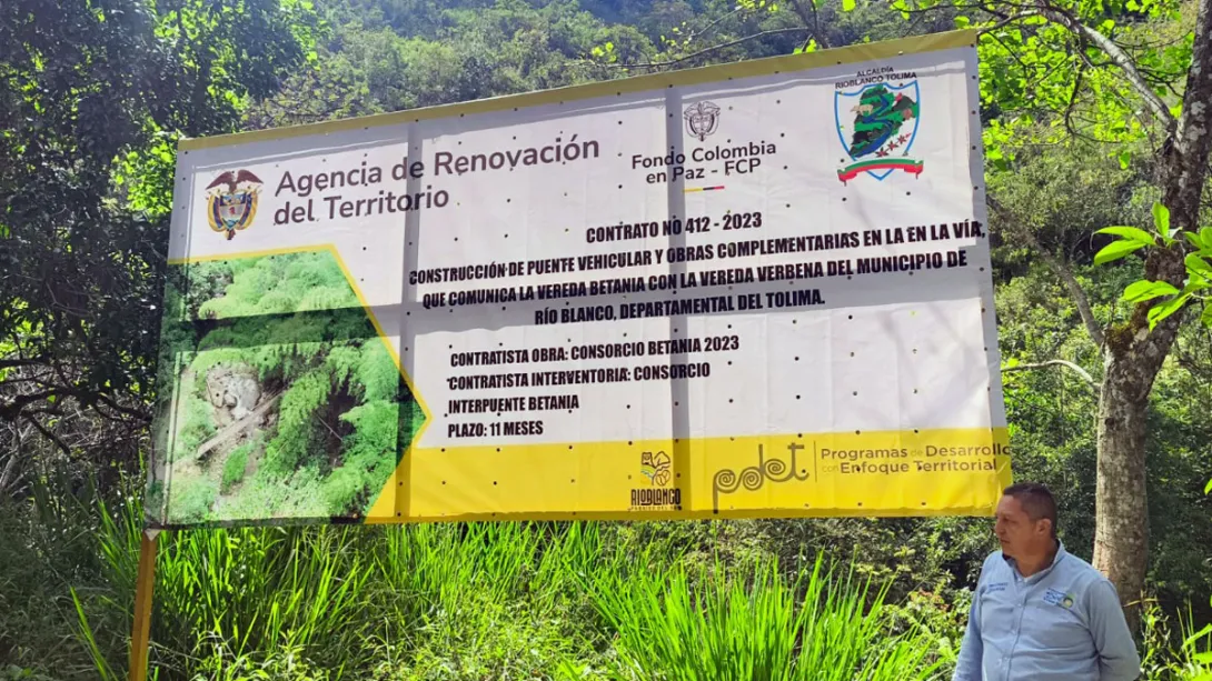 Puente para la conectividad y la paz: Avanza la obra que unirá a Betania y La Verbena