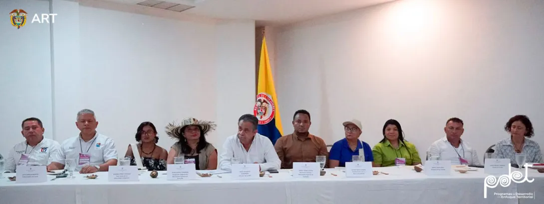 Directivos de la ART en la actualización de los PATR en Montes de María